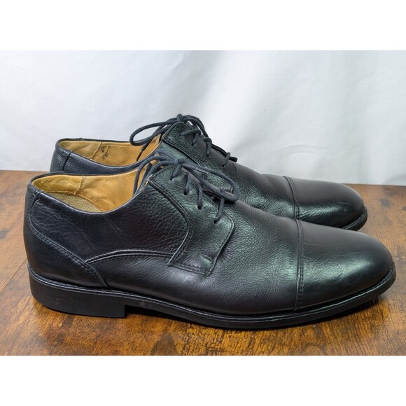 Studio Belvedere Shoes Mens 12 D Duke Dress Cap Toe Oxford Black Leather Lace Up main image 10